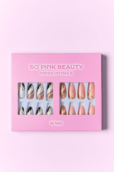 SO PINK BEAUTY Press On Nails 2 Packs Shop One Place