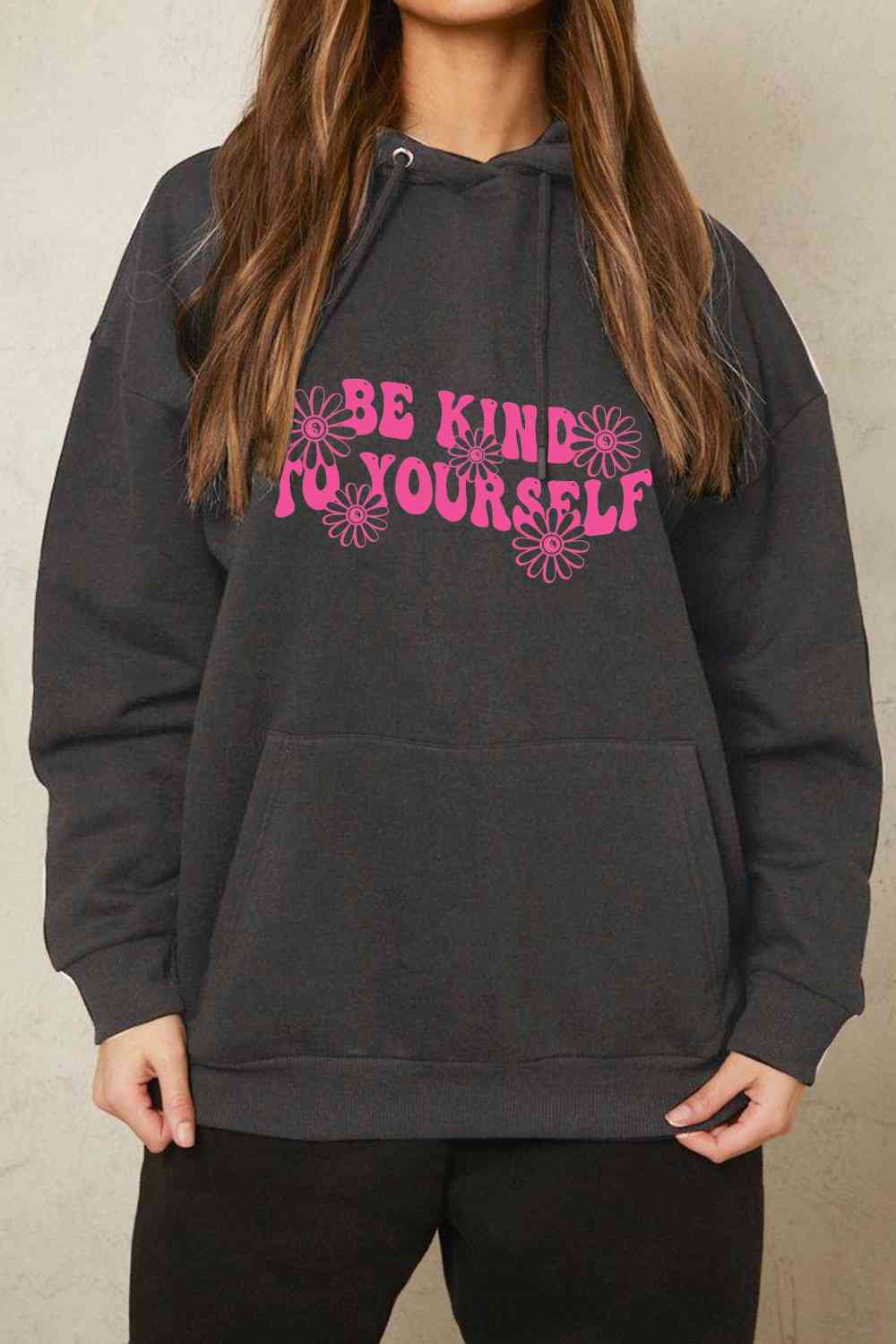 Simply Love Simply Love Full Size BE KIND TO YOURSELF Graphic Hoodie Shop One Place