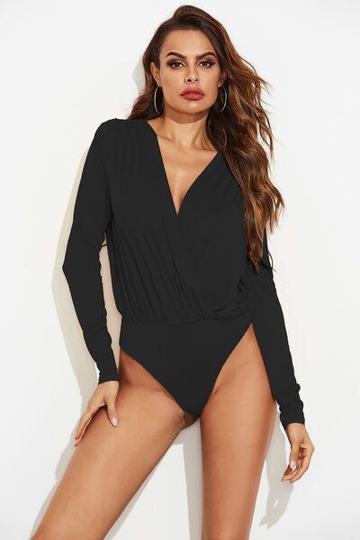 Surplice Long Sleeve Bodysuit Shop One Place