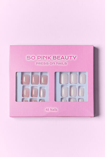 SO PINK BEAUTY Press On Nails 2 Packs Shop One Place