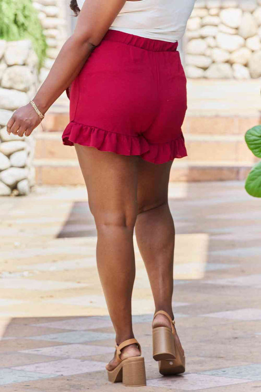 GeeGee Remember Me Plus Size Ruffled Hem Skort Shop One Place