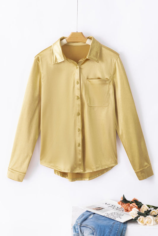 Button Up Long Sleeve Shirt Shop One Place