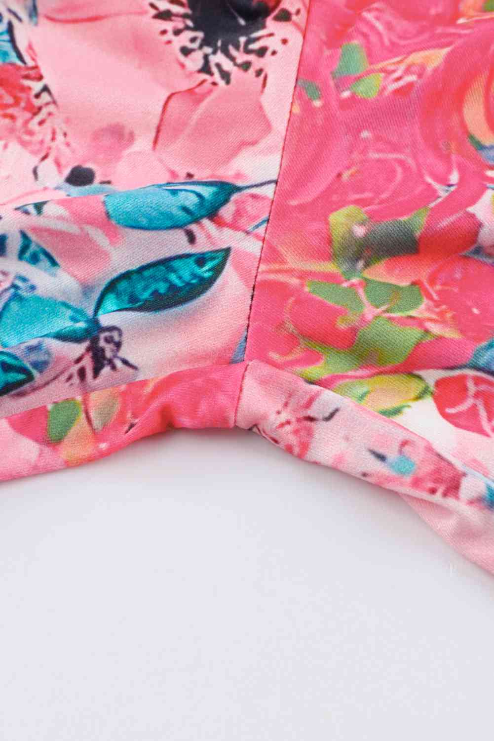 Printed Square Neck Wide Strap Jumpsuit Shop One Place