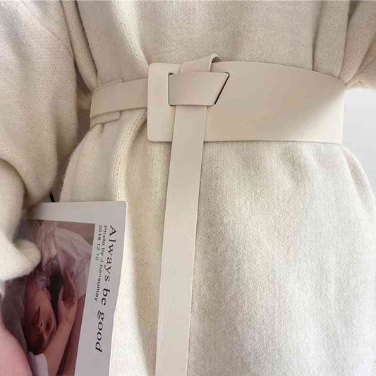 Knot Detail PU Belt Shop One Place