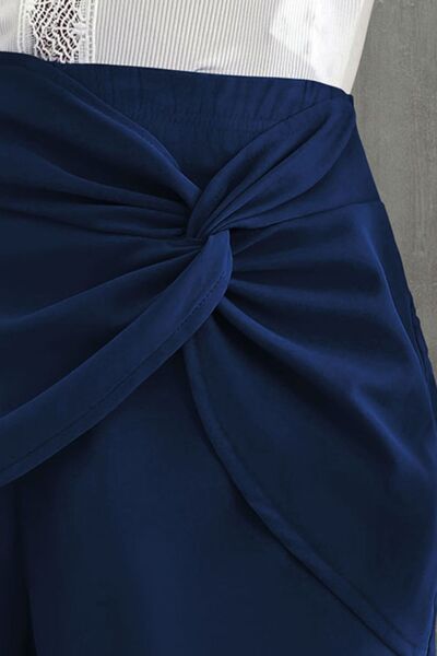 Twisted High Waist Shorts Shop One Place