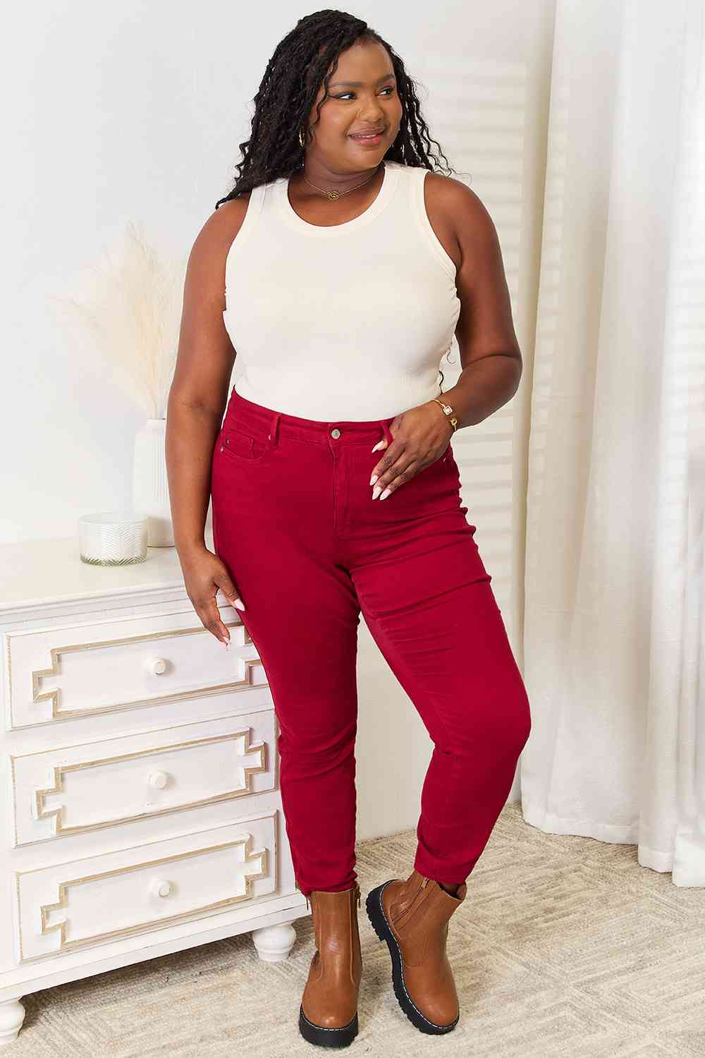 Basic Bae Full Size Round Neck Tank Shop One Place