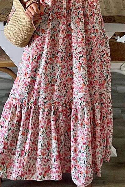 Smocked Floral Spaghetti Strap Dress Shop One Place