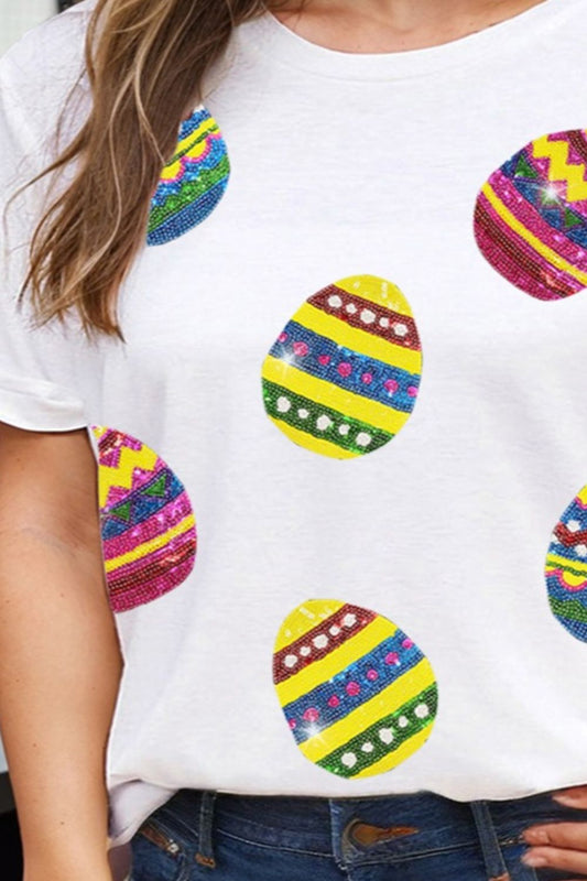 Plus Size Easter Round Neck Short Sleeve T-Shirt Shop One Place
