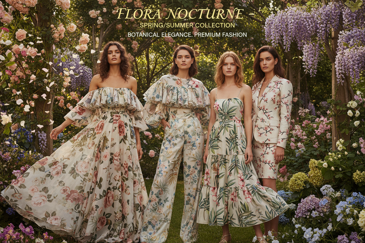 Women's Floral Tops & Bottoms