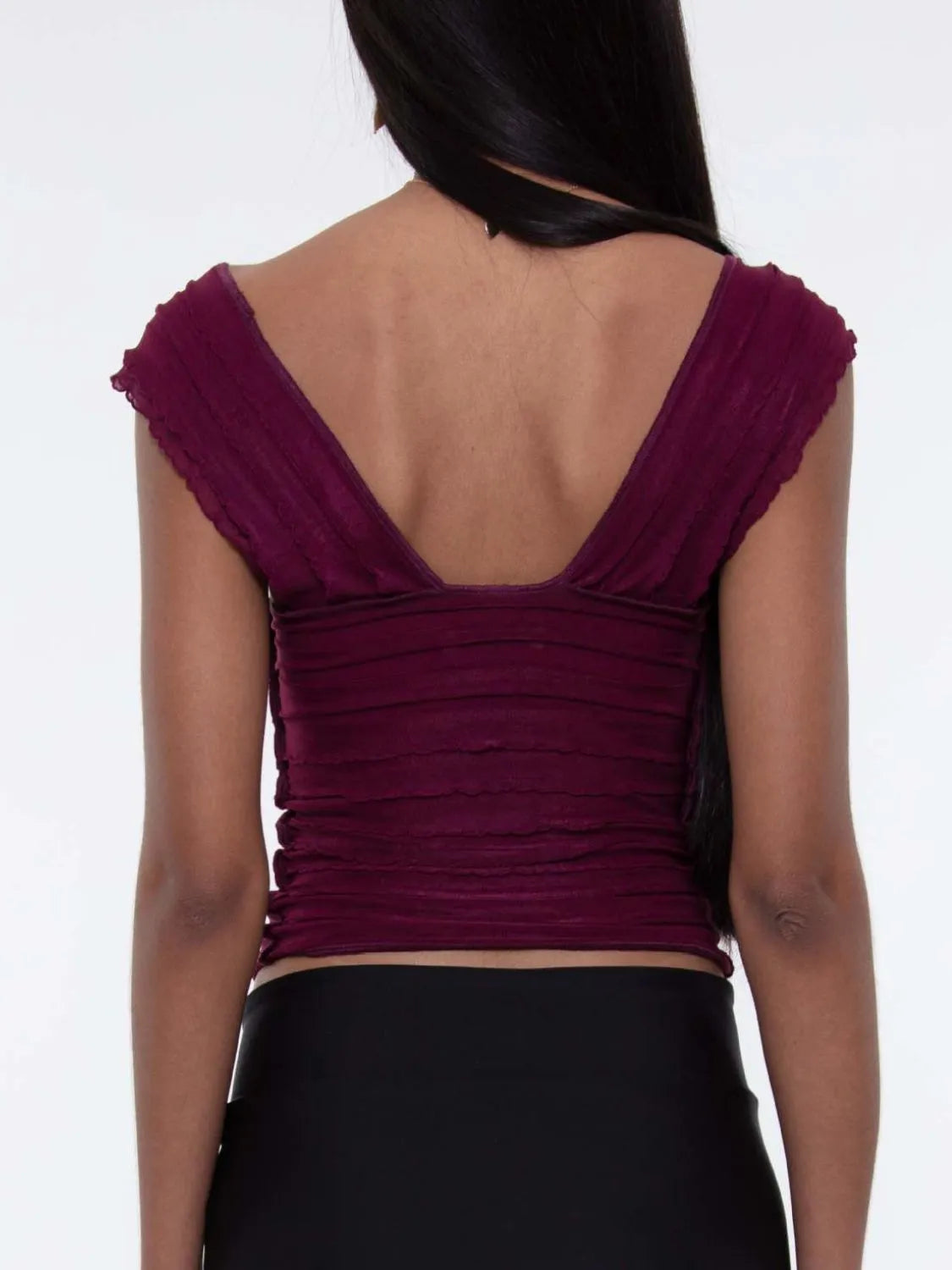 Ruched Solid Tank  Shop One Place
