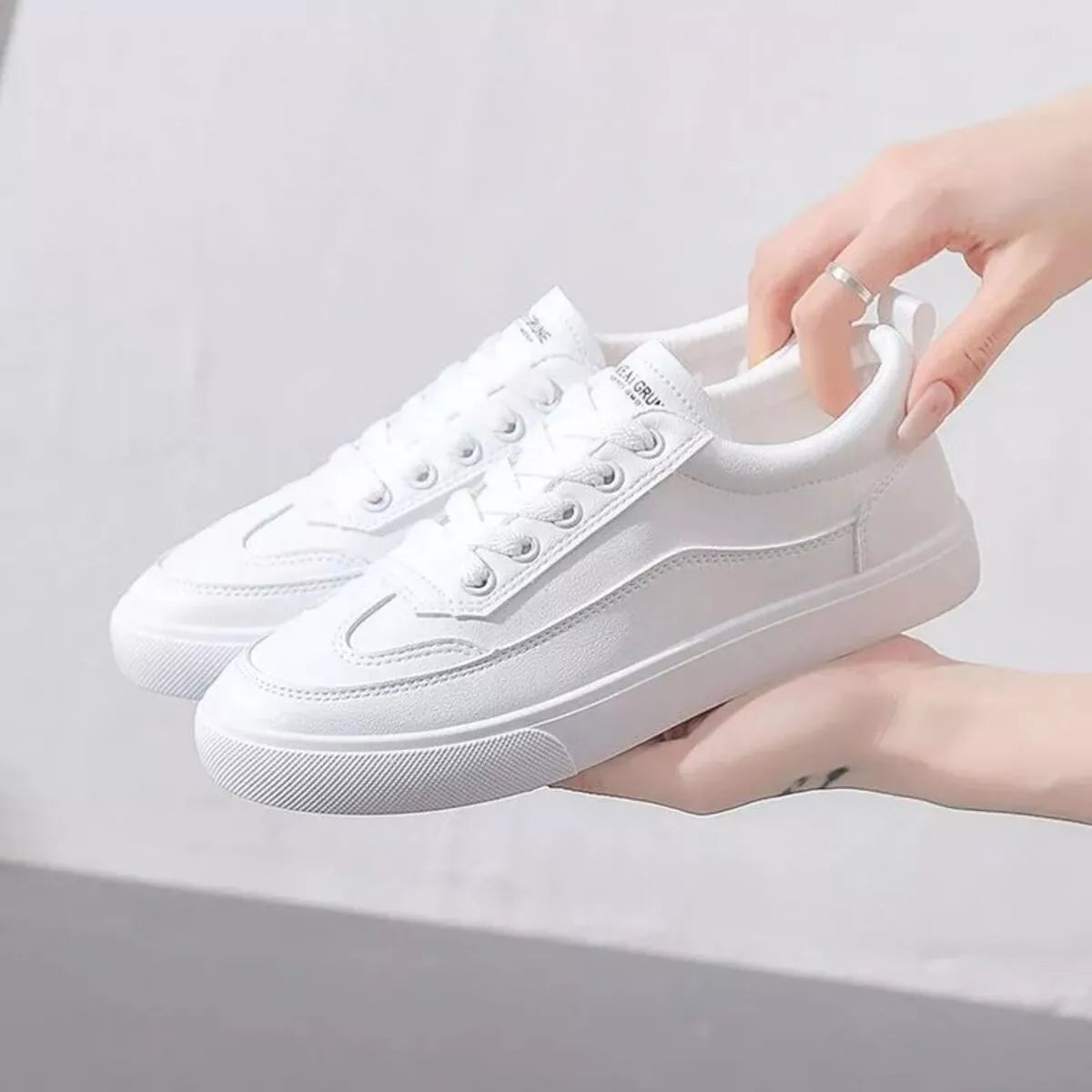Round Toe Platform Sneakers  Shop One Place