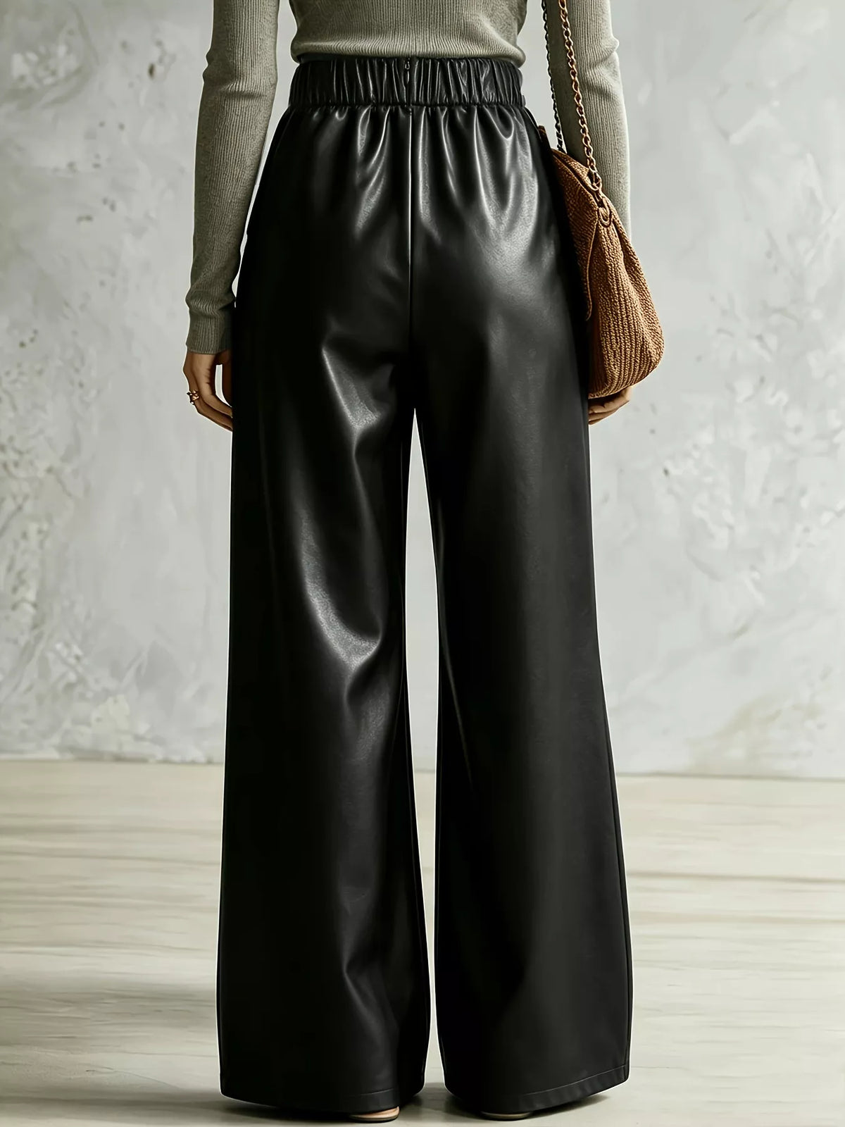 Women's Criss-Cross Detail Wide-Leg Pants – view 6