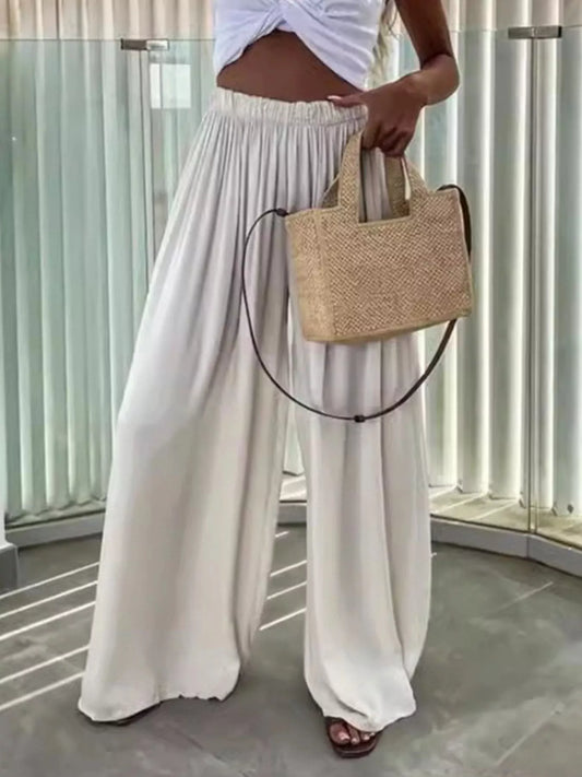 Wide-Leg Flowy Pants  Shop One Place