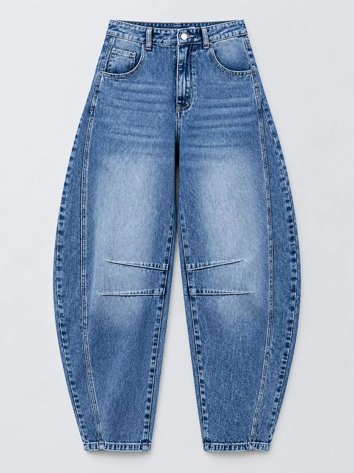 Women's High-Waist Barrel-Leg Jeans – view 4