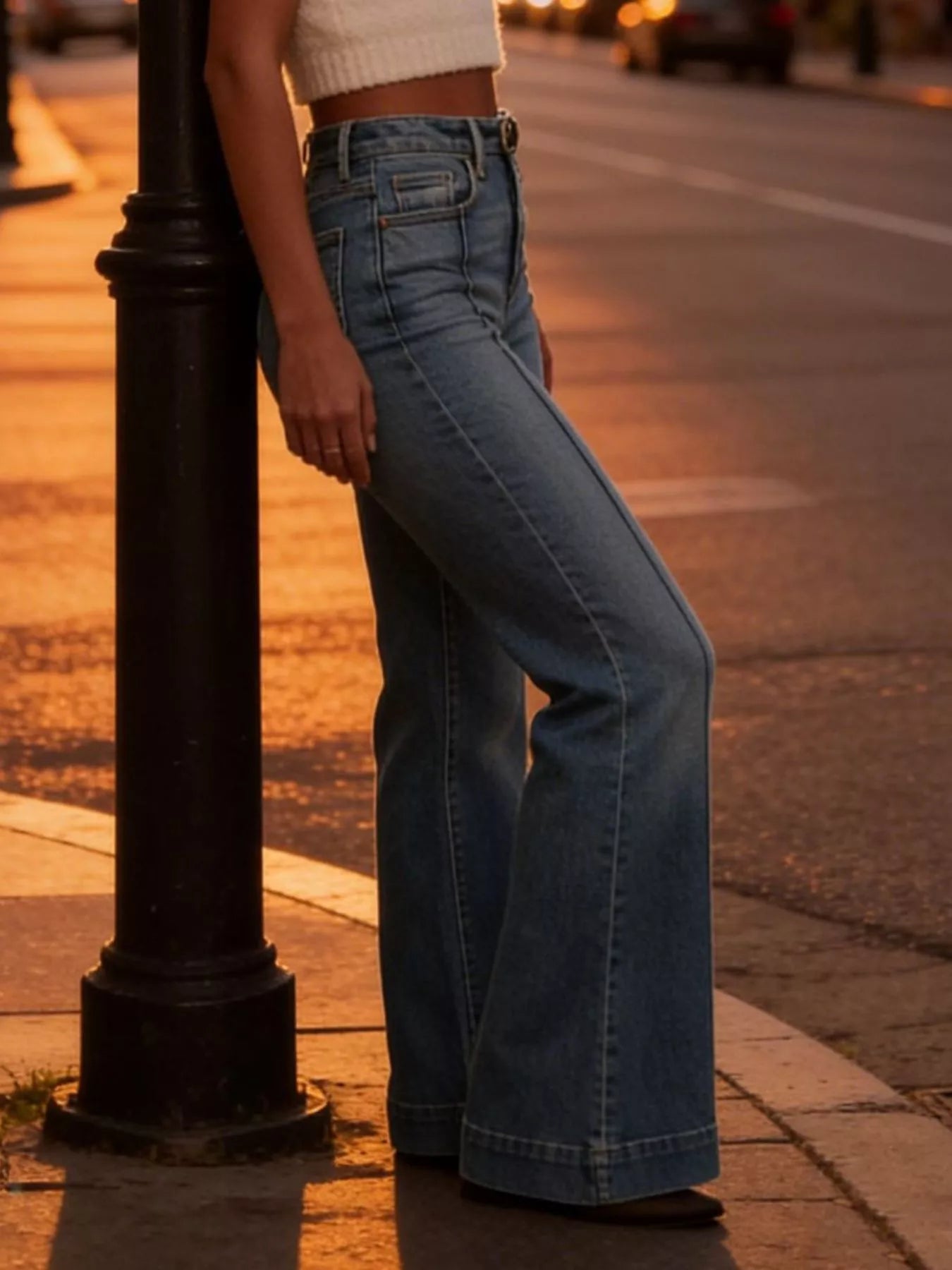 High-Waisted Flare Leg Jeans  Shop One Place