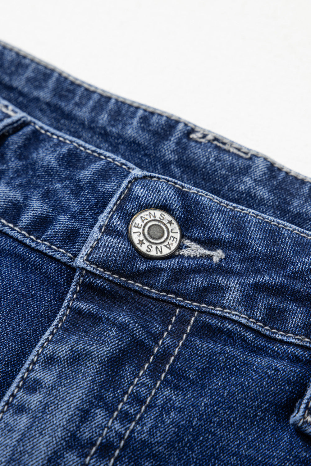Sail Blue Wide Leg Pocketed High Waist Jeans  Shop One Place