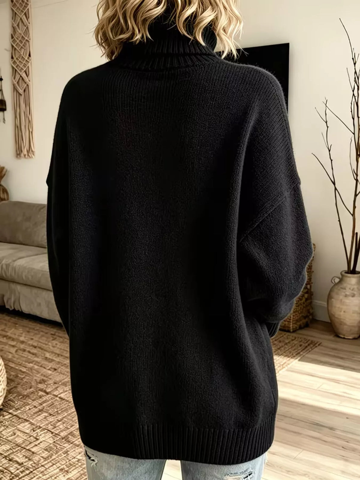Women's Oversized Turtleneck Sweater – view 12
