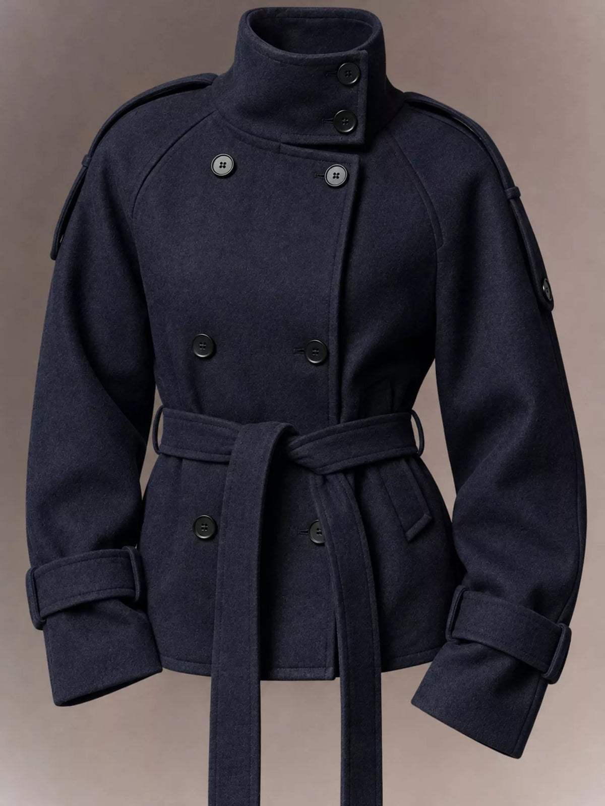 Women's Double-Breasted Belted Coat – view 16
