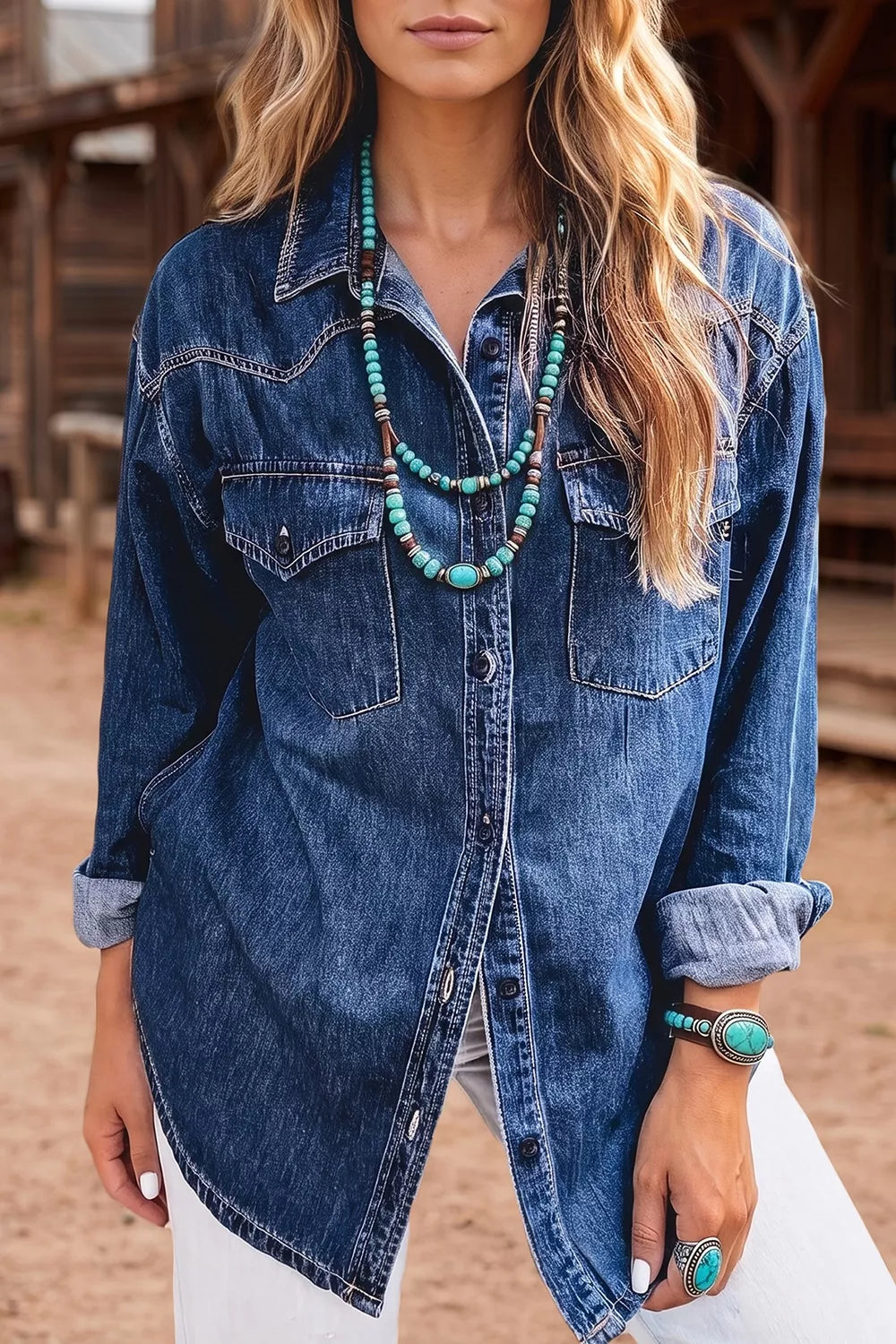 Women's Western Denim Shirt