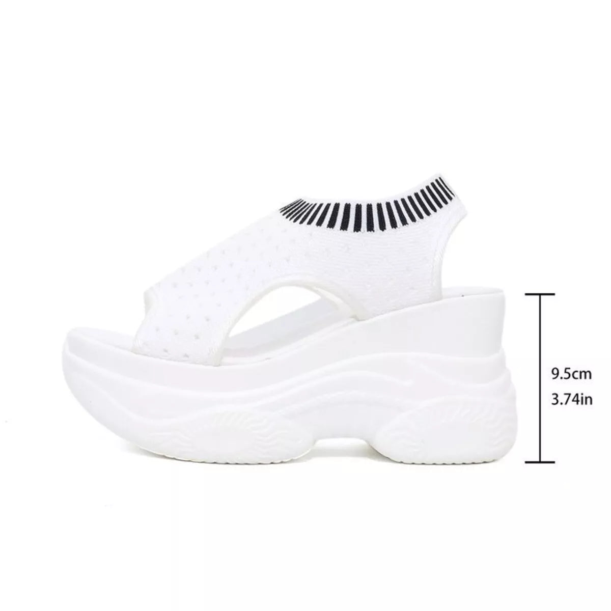Mesh Platform Wedge Sandals  Shop One Place