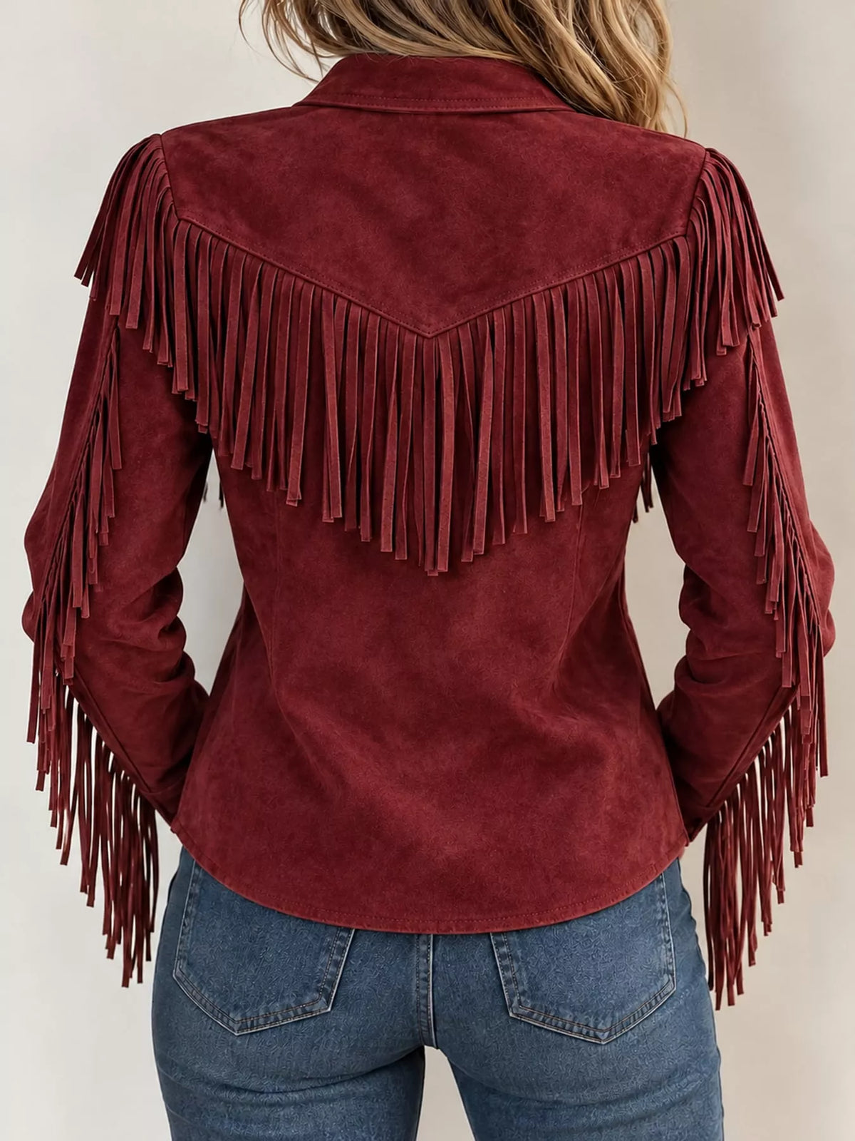 Women's Fringed Button-Up Knit Shirt – view 14