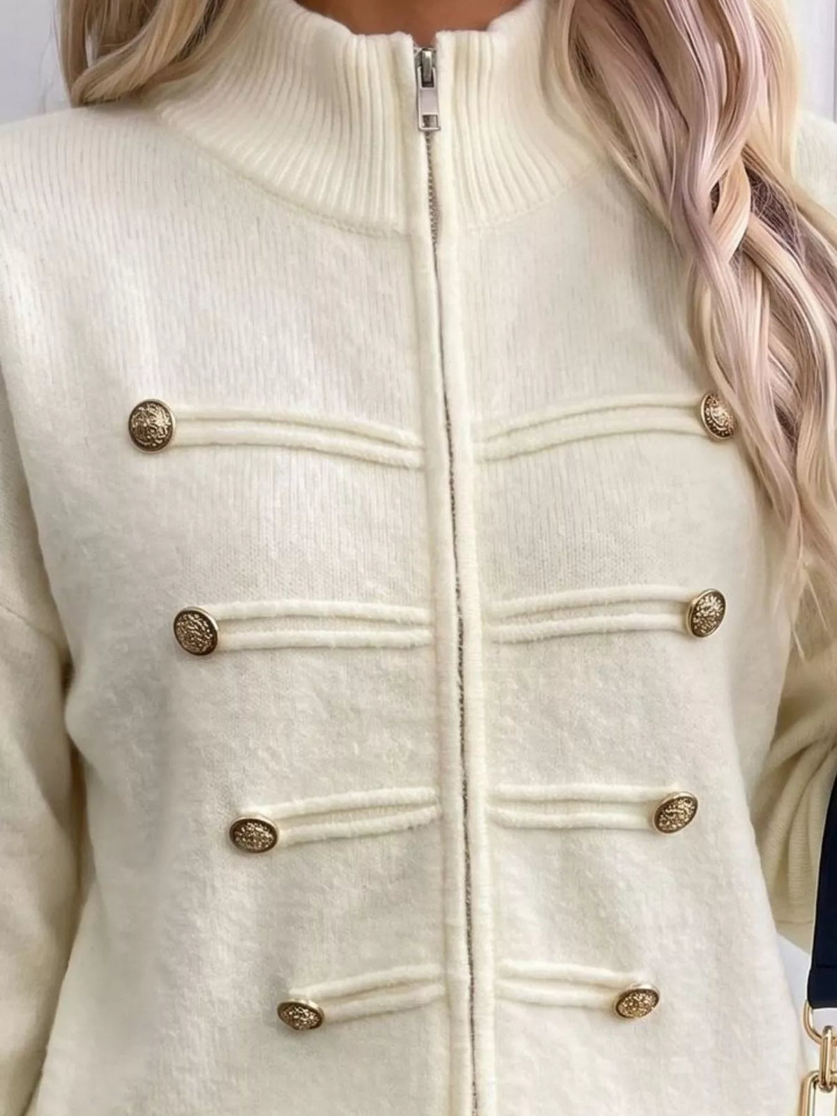 Women's Zip-Up Knit Cardigan – view 4