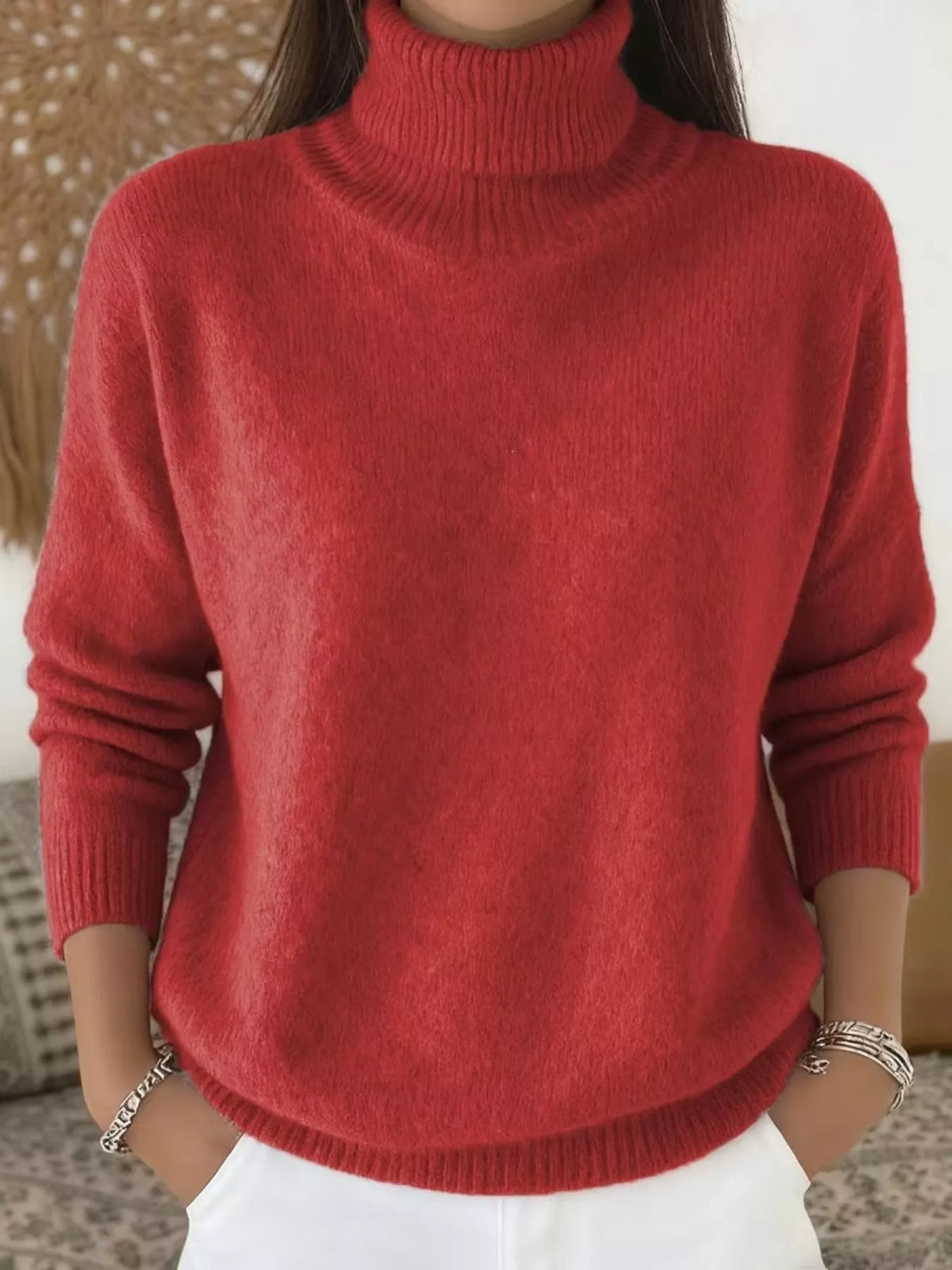 Women's Turtleneck Long Sleeve Sweater – view 21