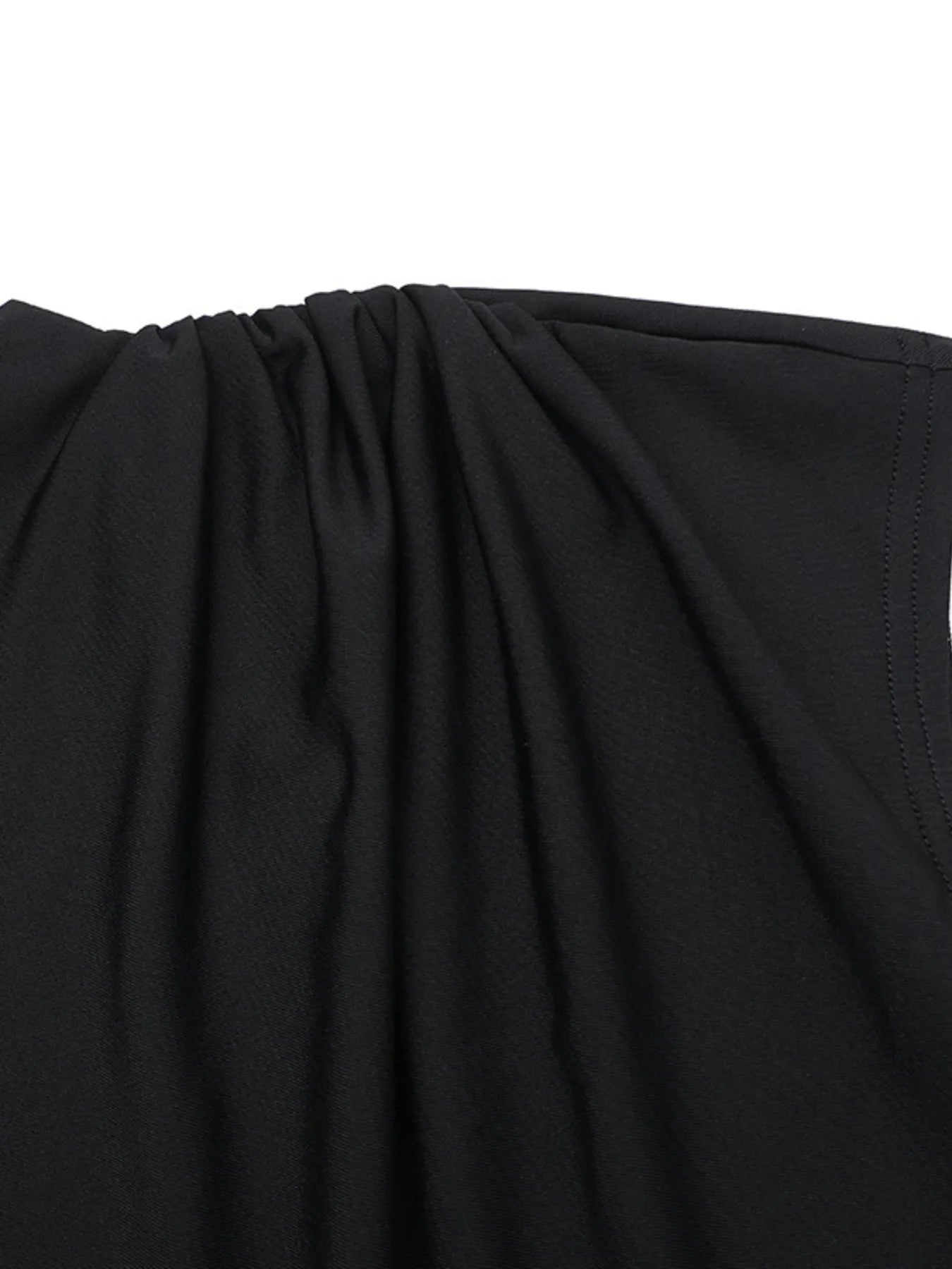 Ruched Slit Cap Sleeve Maxi Dress  Shop One Place