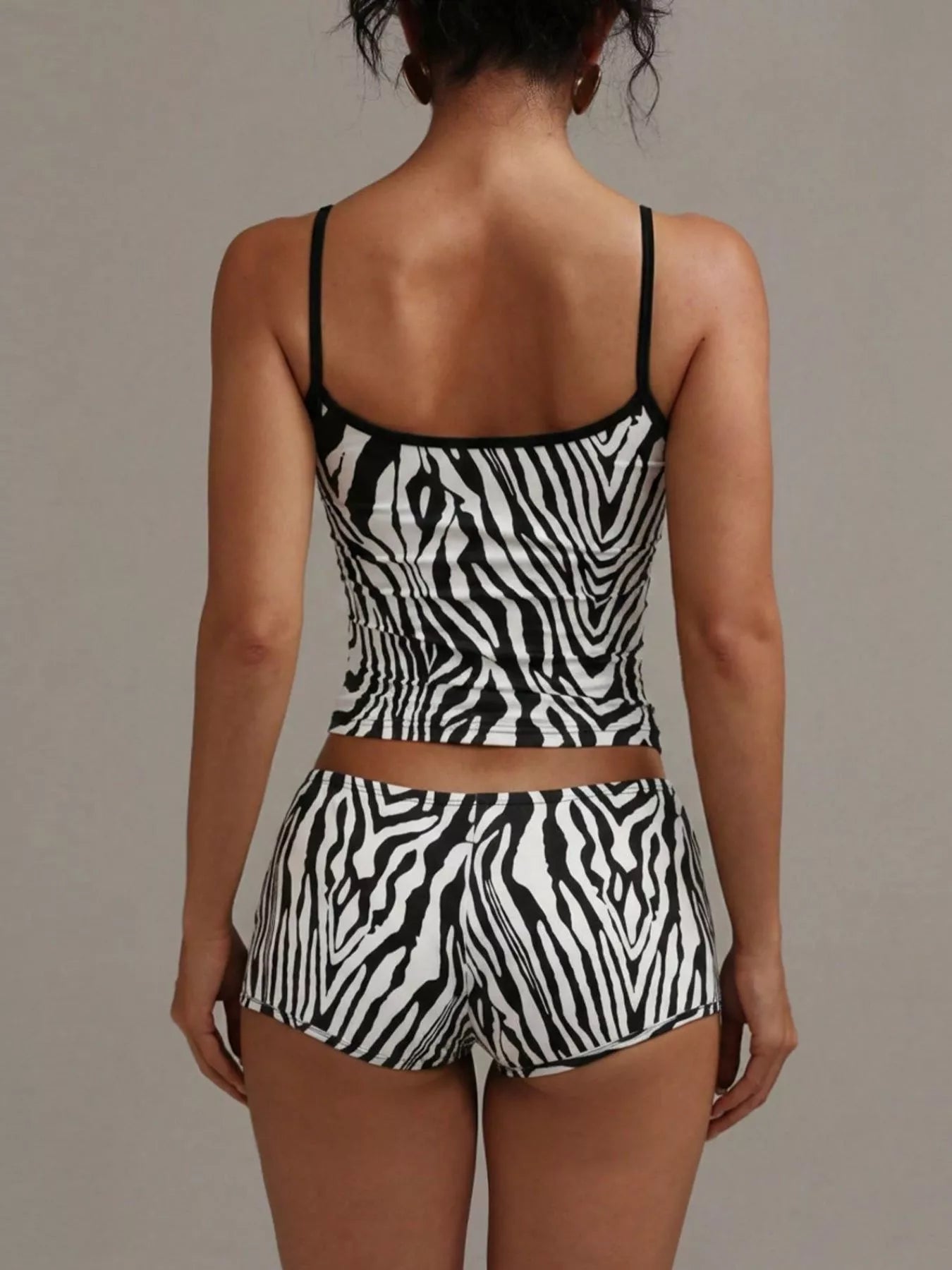 Leopard Print Cami ad Shorts Set  Shop One Place