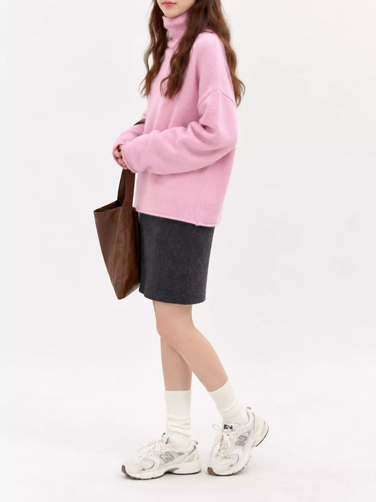 Women's Turtleneck Drop Shoulder Sweater – view 2