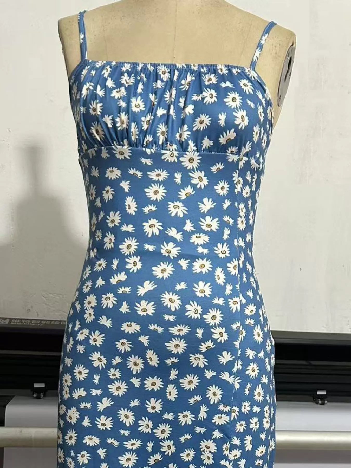 Slit Spaghetti Strap Midi Dress  Shop One Place