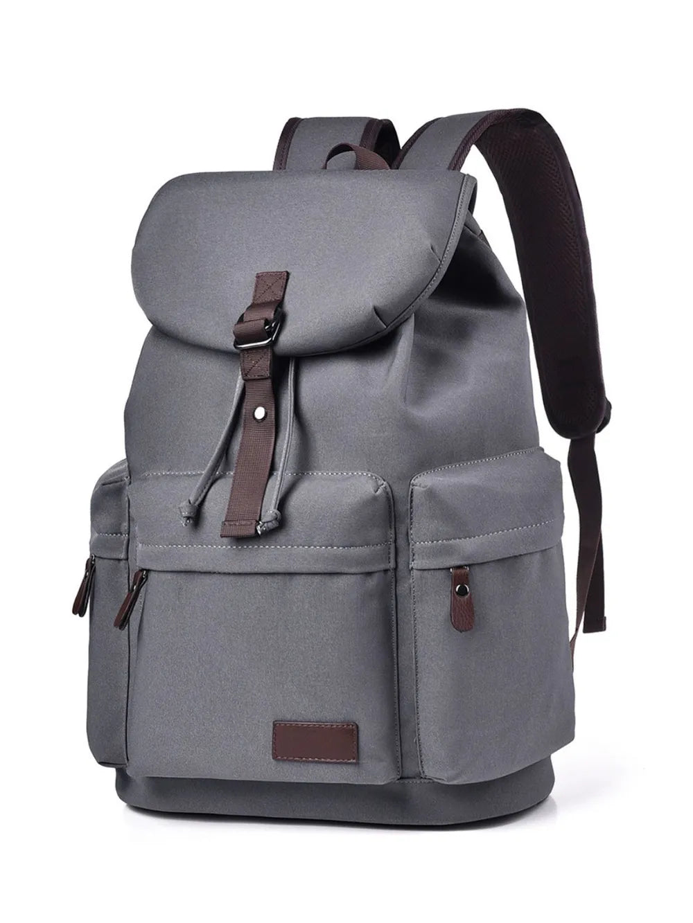 Multi Pockets Adjustable Strap Canvas Backpack Bag  Shop One Place