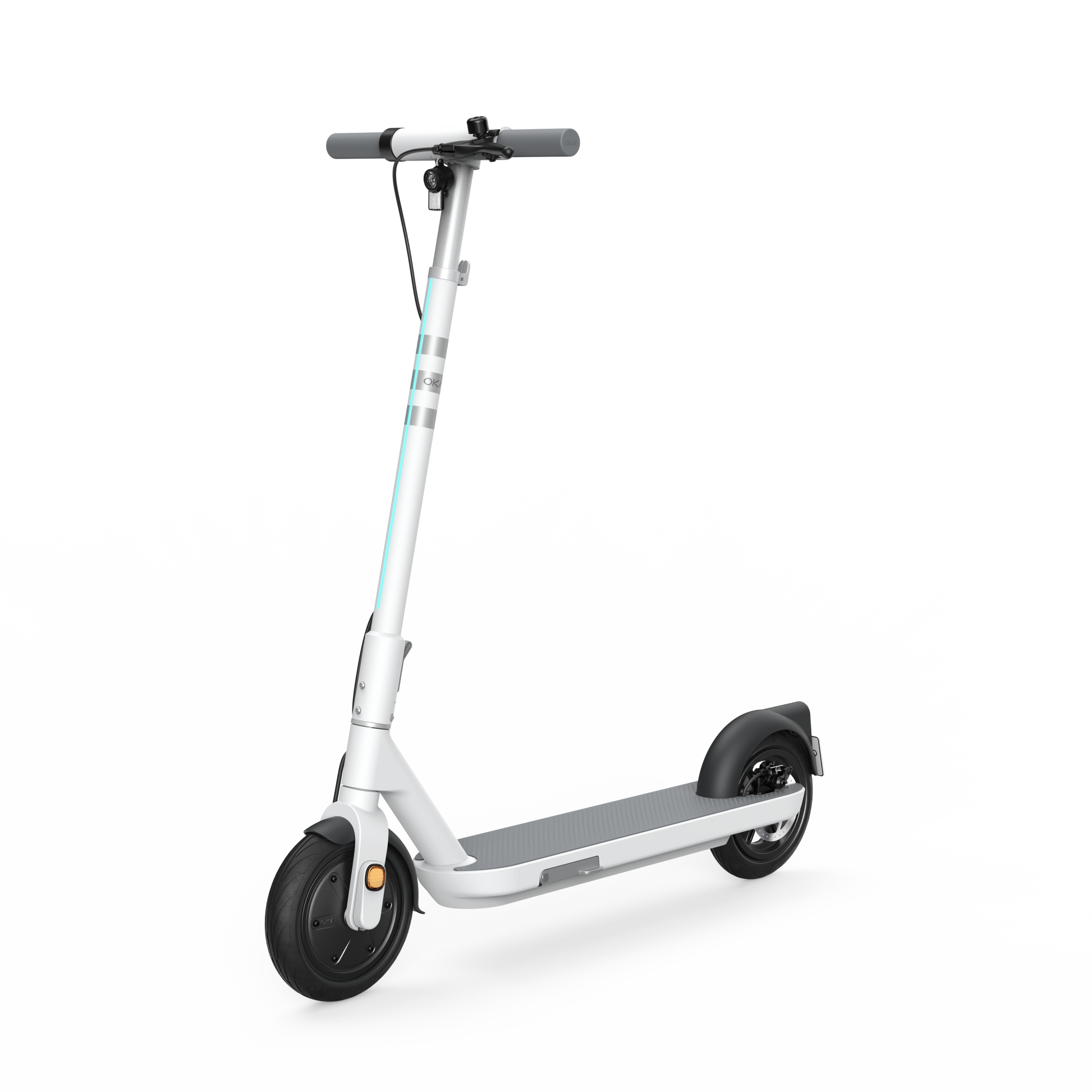 Foldable Electric Scooter w/18.6 Miles Max Operating Range & 15.5 mph Max Speed - White  Shop One Place