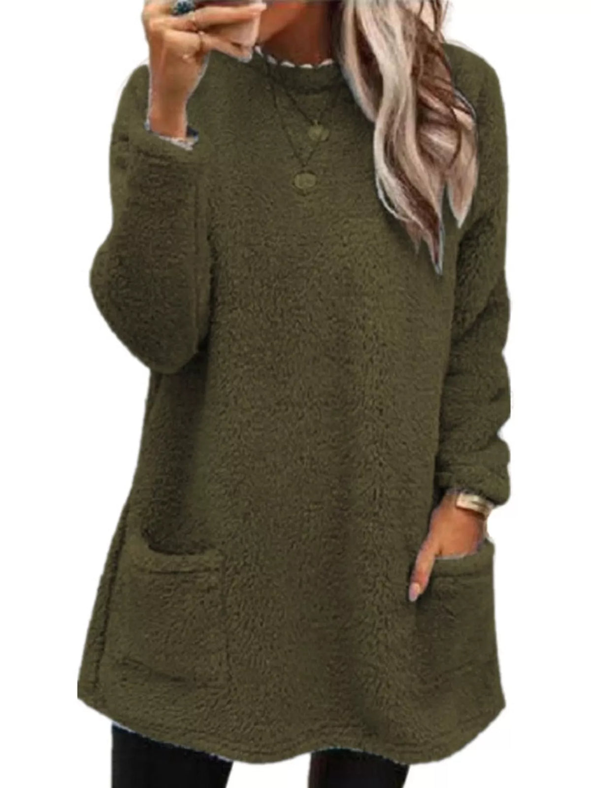 Women's Fleece Drop Shoulder Sweatshirt – view 17