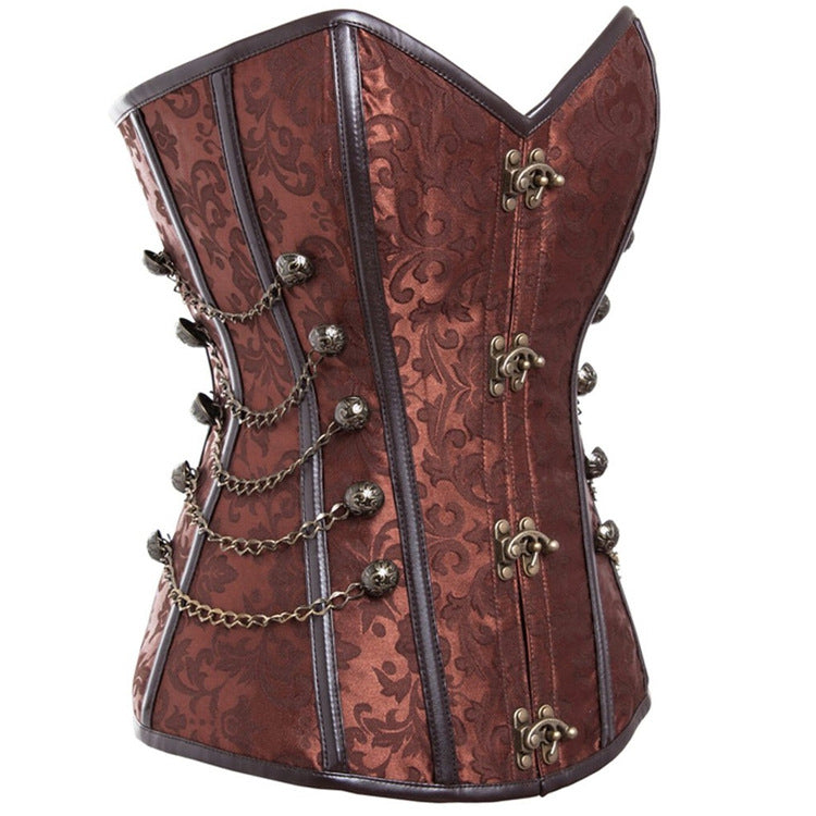 Court Gothic Corset Metal Decorative Outerwear