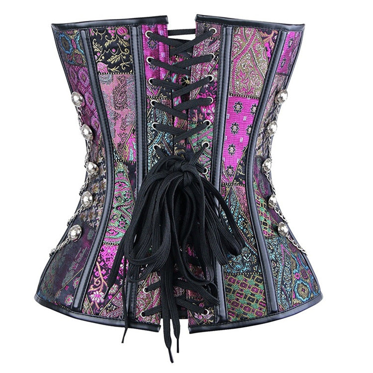 Gothic Colorful Purple Court Corset