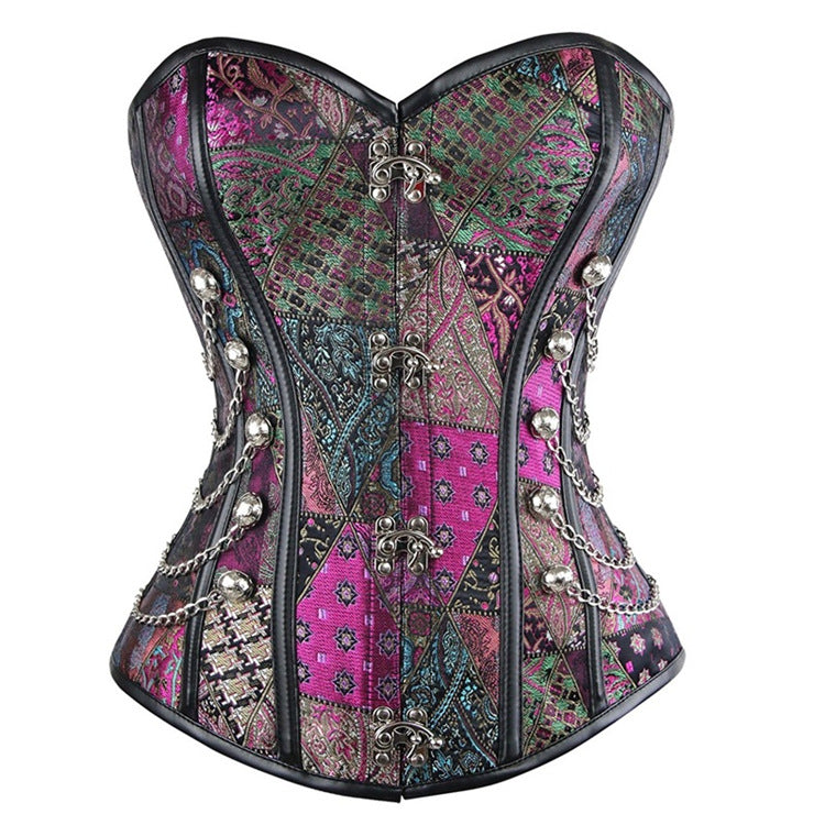 Gothic Colorful Purple Court Corset