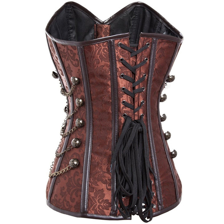 Court Gothic Corset Metal Decorative Outerwear