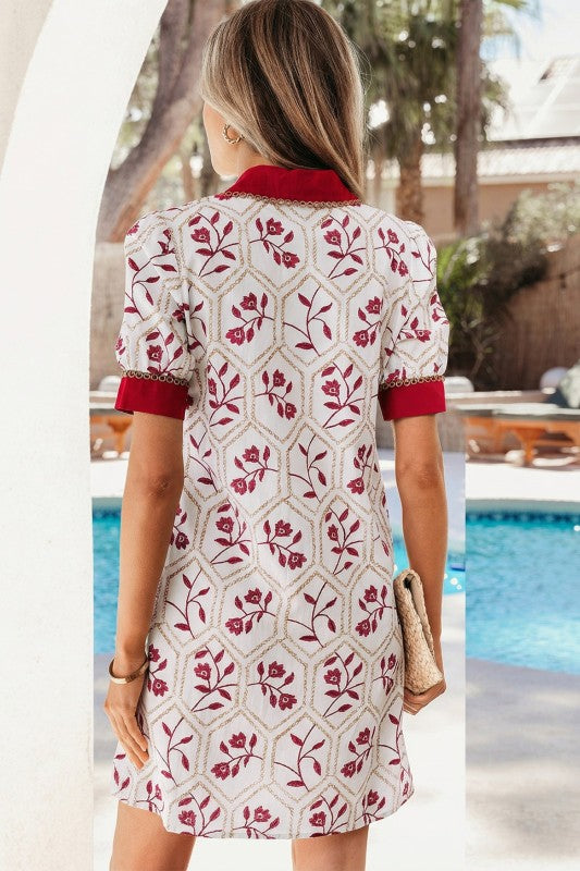 Elianna Short Sleeve Mini Dress  Shop One Place