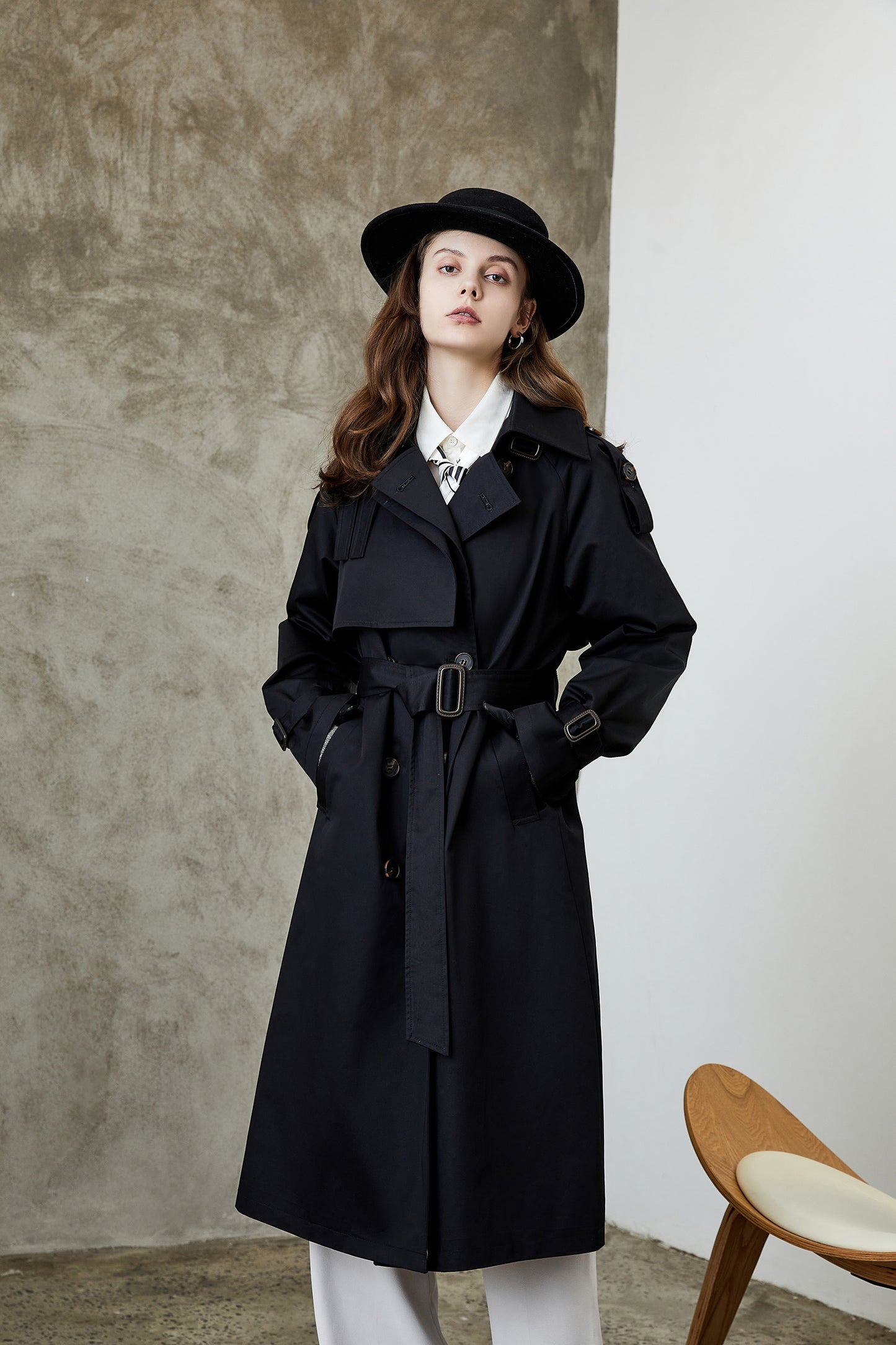 Element Overknee Long Trench Coat