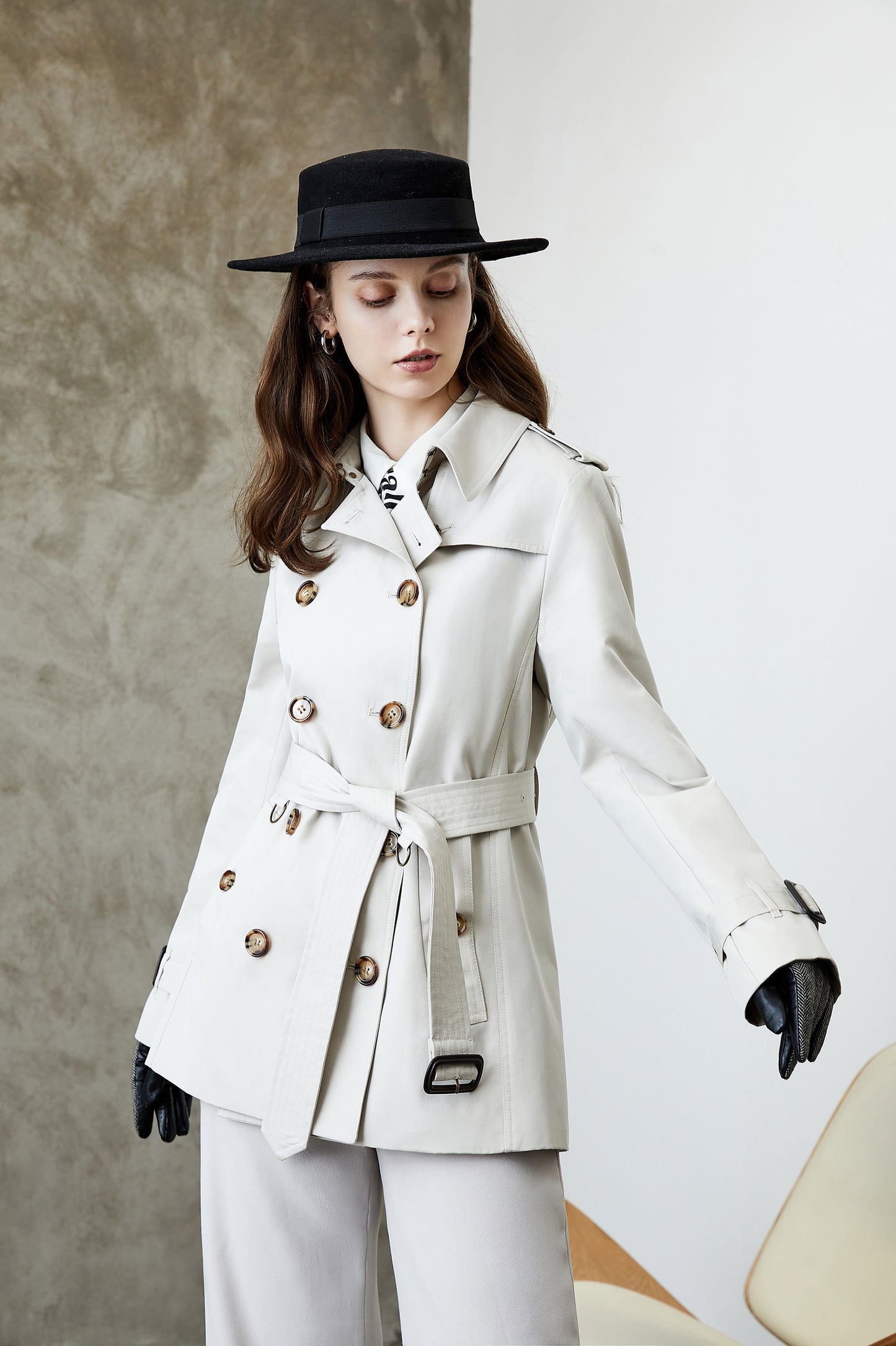 Women's Long Commuting Elegant Trench Coat