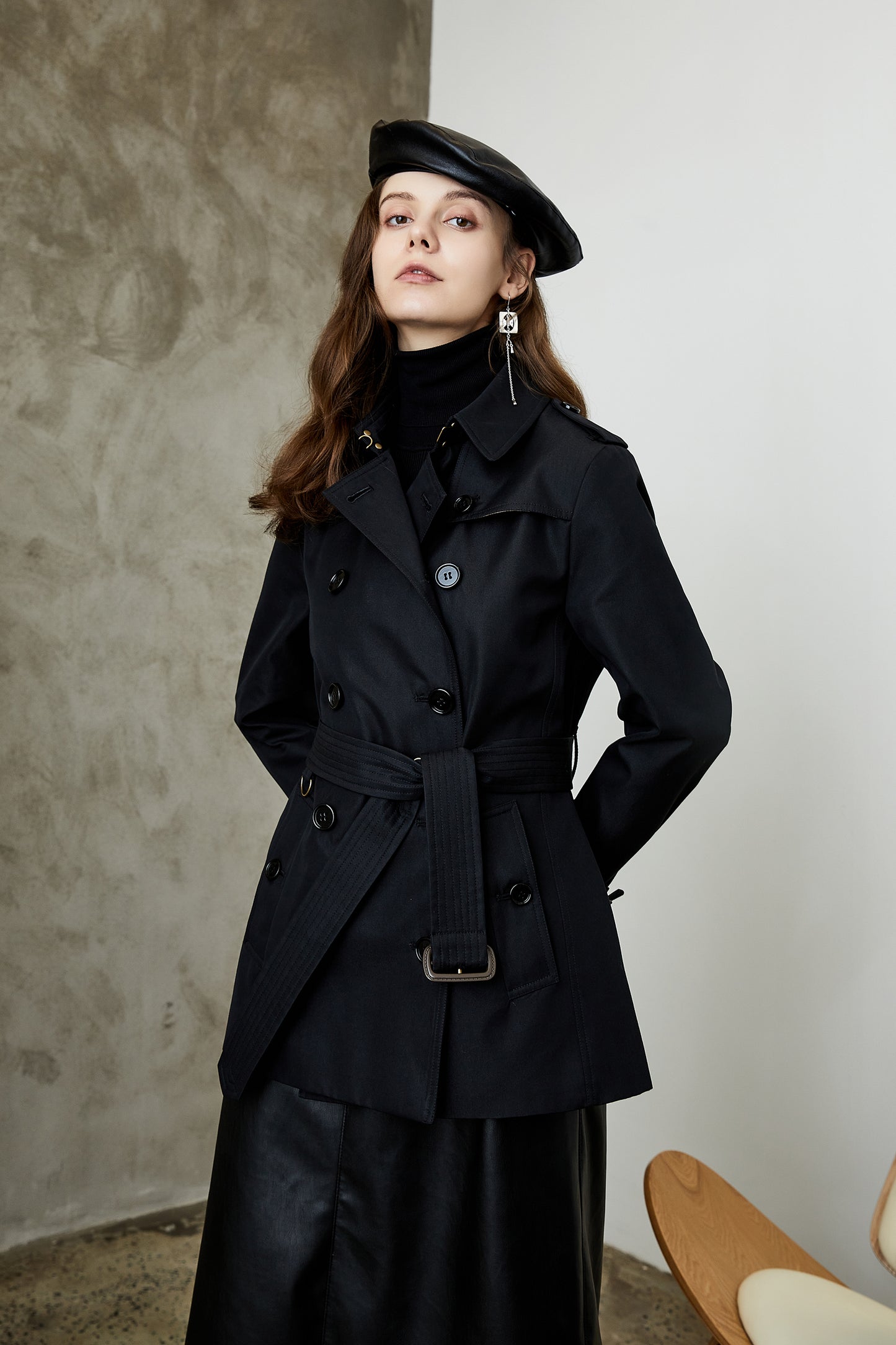 Women's Long Commuting Elegant Trench Coat