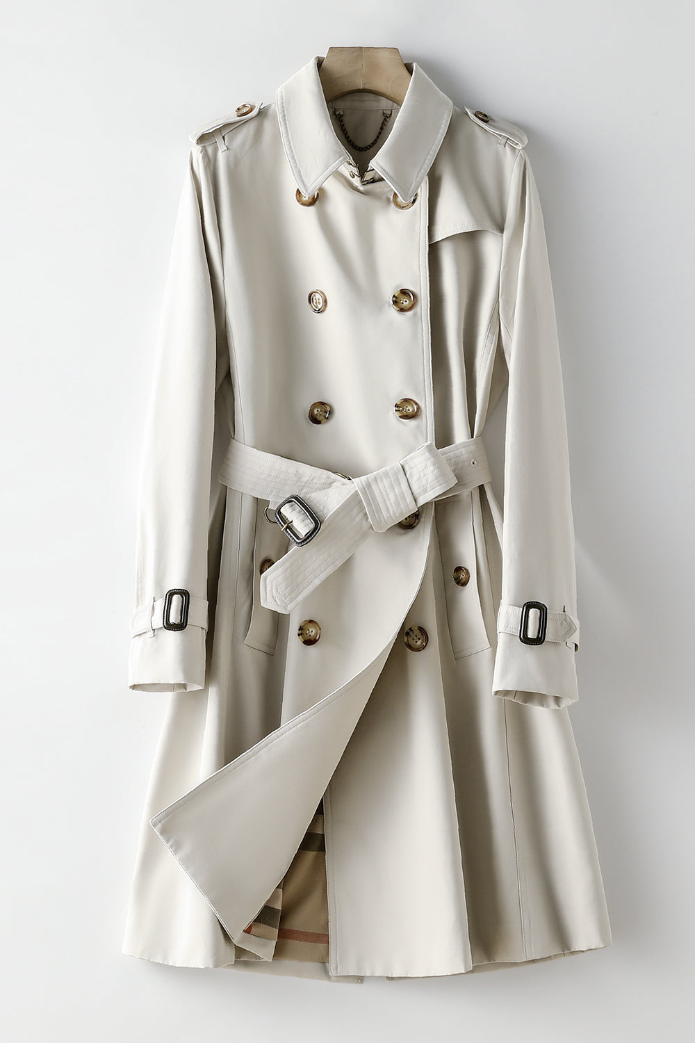 Women's Long Commuting Elegant Trench Coat