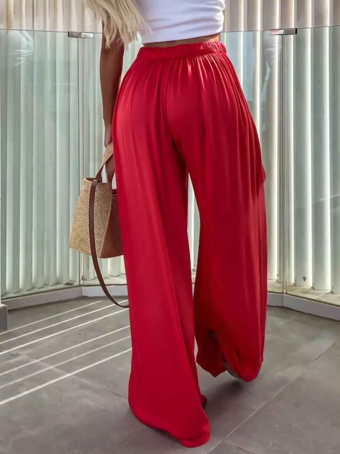 Wide-Leg Flowy Pants  Shop One Place