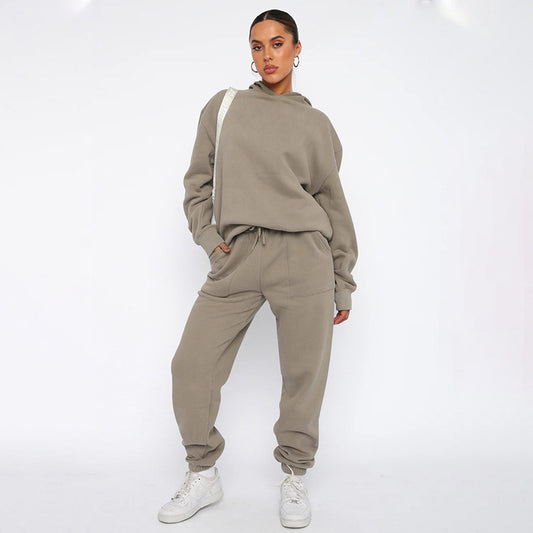 Women's Hooded Sweater & Trousers Set
