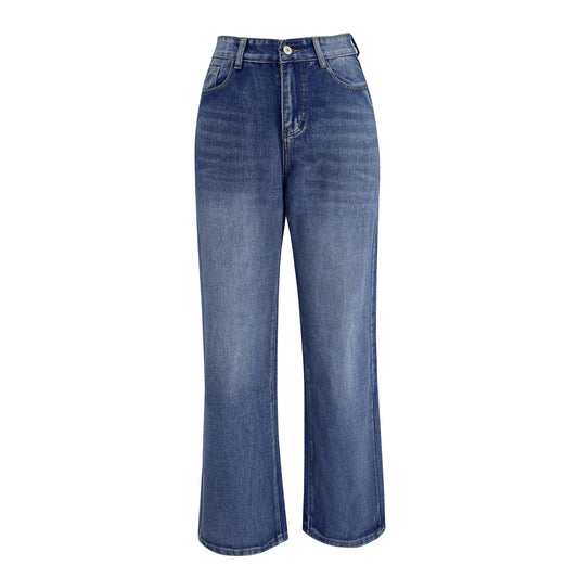 Washed High Waist Wide Leg Jeans