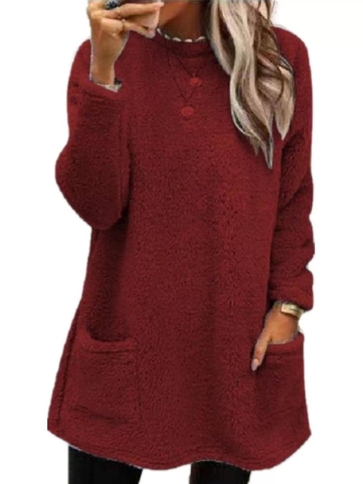 Women's Fleece Drop Shoulder Sweatshirt – view 20