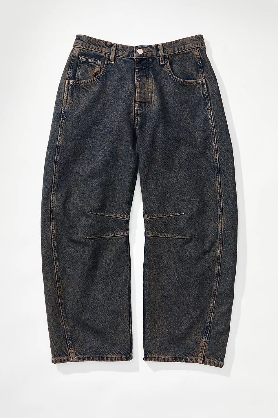 Casual Wide Leg Loose Barrel Jeans  Shop One Place