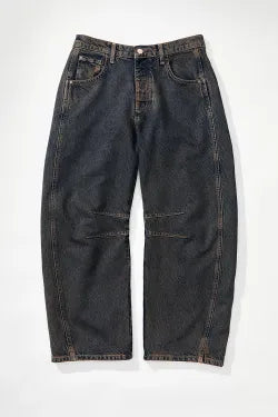 Casual Wide Leg Loose Barrel Jeans  Shop One Place