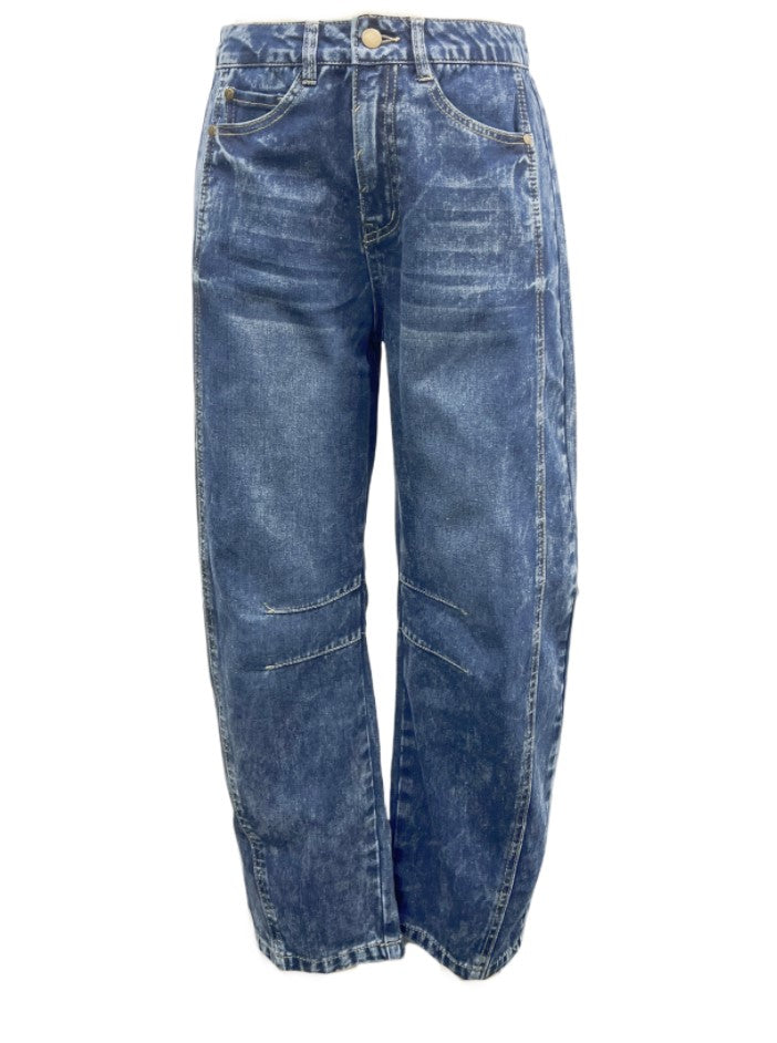 Casual Wide Leg Loose Barrel Jeans  Shop One Place